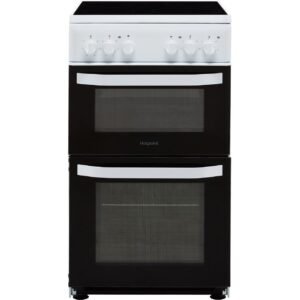 electric Cooker Oven And Hob/Freestanding - Hotpoint HD5V92KCW/UK