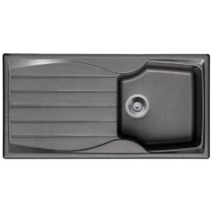 Grey 1.0 Bowl Kitchen Sink -SIA10GR