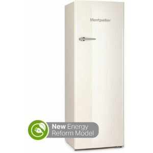 285L Cream Retro Tall Larder Fridge - Montpellier MAB341C (Discontinued)