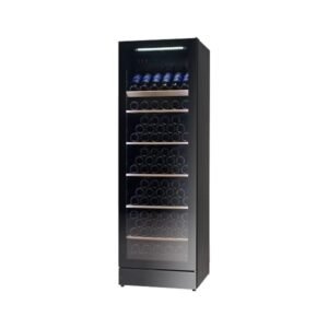 Black Upright Wine Fridge, 197 Bottles x 750ml - Vestfrost WFG 185