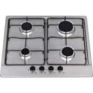60cm Stainless Steel 4 Burner Gas Hob - SIA SSG602SS