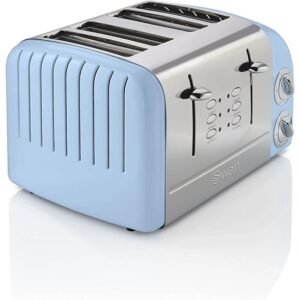 Swan Retro 4 Slice Toaster Blue - ST34020BLN